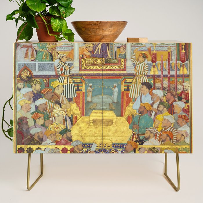 The accession of Shah Jahan by Bichitr, Indian Mughal Art Credenza Gallery Image 1