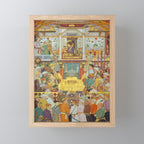 The accession of Shah Jahan by Bichitr, Indian Mughal Art Mini Art Print Gallery Image 1