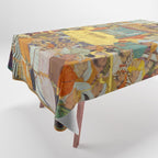 The accession of Shah Jahan by Bichitr, Indian Mughal Art Tablecloth Gallery Image 1