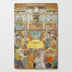 The accession of Shah Jahan by Bichitr, Indian Mughal Art Cutting Board Gallery Image 1