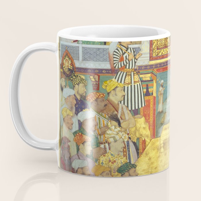 The accession of Shah Jahan by Bichitr, Indian Mughal Art Coffee Mug Gallery Image 3