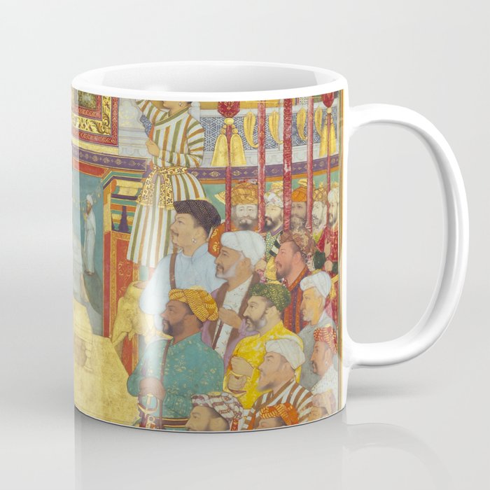 The accession of Shah Jahan by Bichitr, Indian Mughal Art Coffee Mug Gallery Image 1