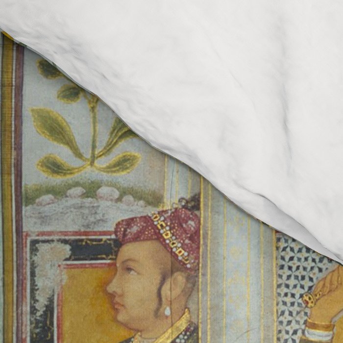 The accession of Shah Jahan by Bichitr, Indian Mughal Art Comforter Gallery Image 4