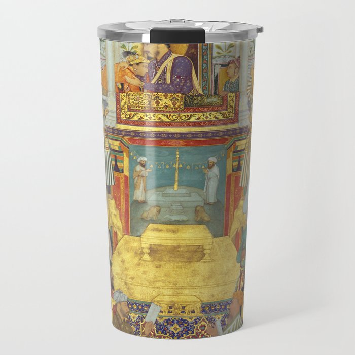 The accession of Shah Jahan by Bichitr, Indian Mughal Art Travel Mug Gallery Image 1