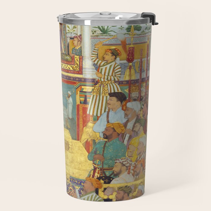 The accession of Shah Jahan by Bichitr, Indian Mughal Art Travel Mug Gallery Image 2