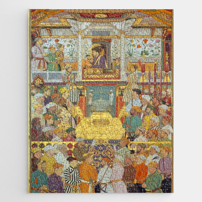 The accession of Shah Jahan by Bichitr, Indian Mughal Art Jigsaw Puzzle Gallery Image 1