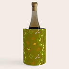 Whimsical Tiny Toys & Pine Branches in Green Wine Chiller Gallery Image 1
