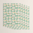 Spring daisies - green Wrapping Paper Gallery Image 3