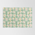 Spring daisies - green Rug Gallery Image 2
