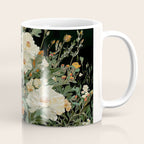 William Morris sage green Autumn Floral Print Art Nouveau maximalist wall art fall Flower Poster Coffee Mug Gallery Image 1