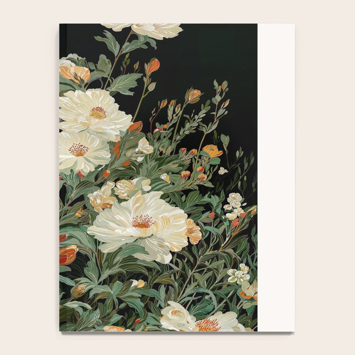 William Morris sage green Autumn Floral Print Art Nouveau maximalist wall art fall Flower Poster Notebook Gallery Image 4