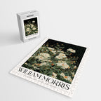 William Morris sage green Autumn Floral Print Art Nouveau maximalist wall art fall Flower Poster Jigsaw Puzzle Gallery Image 2