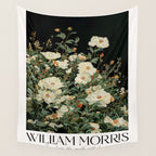William Morris sage green Autumn Floral Print Art Nouveau maximalist wall art fall Flower Poster Wall Tapestry Gallery Image 4