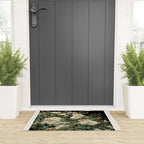 William Morris sage green Autumn Floral Print Art Nouveau maximalist wall art fall Flower Poster Welcome Mat Gallery Image 3