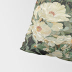 William Morris sage green Autumn Floral Print Art Nouveau maximalist wall art fall Flower Poster Pillow Sham Gallery Image 4