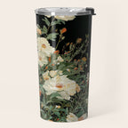 William Morris sage green Autumn Floral Print Art Nouveau maximalist wall art fall Flower Poster Travel Mug Gallery Image 2