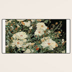 William Morris sage green Autumn Floral Print Art Nouveau maximalist wall art fall Flower Poster Desk Mat Gallery Image 3