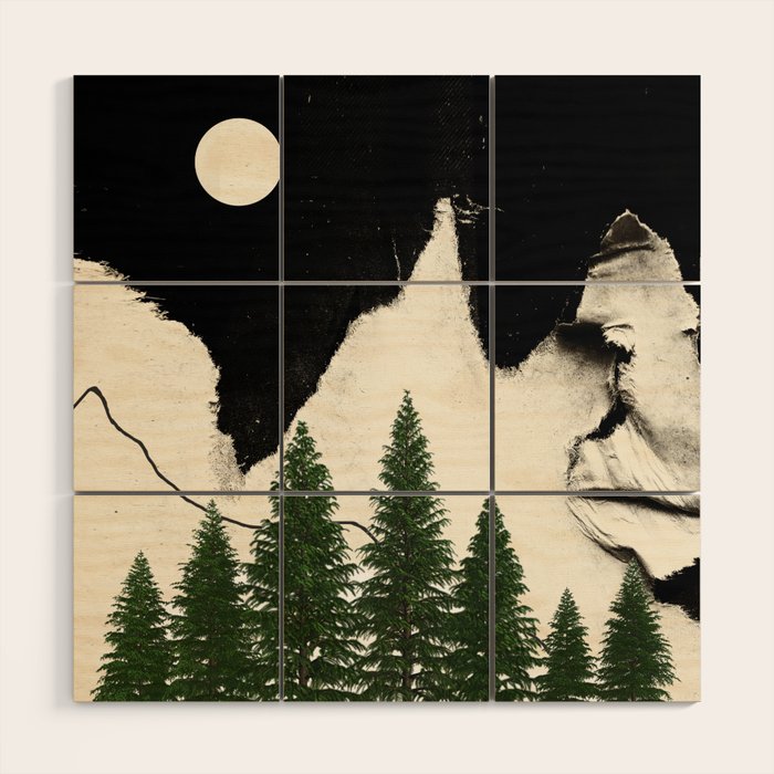 minimal collage/ Forest Wood Wall Art Gallery Image 1