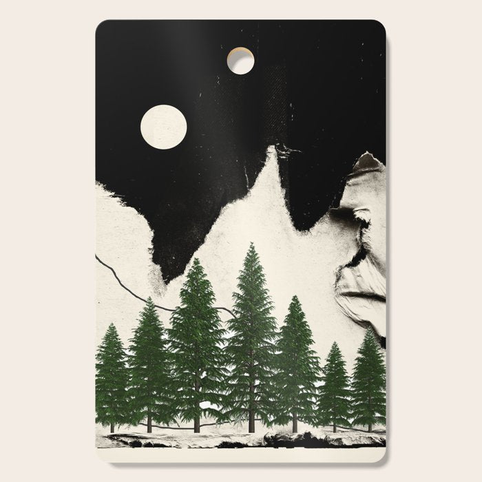 minimal collage/ Forest Cutting Board Gallery Image 1