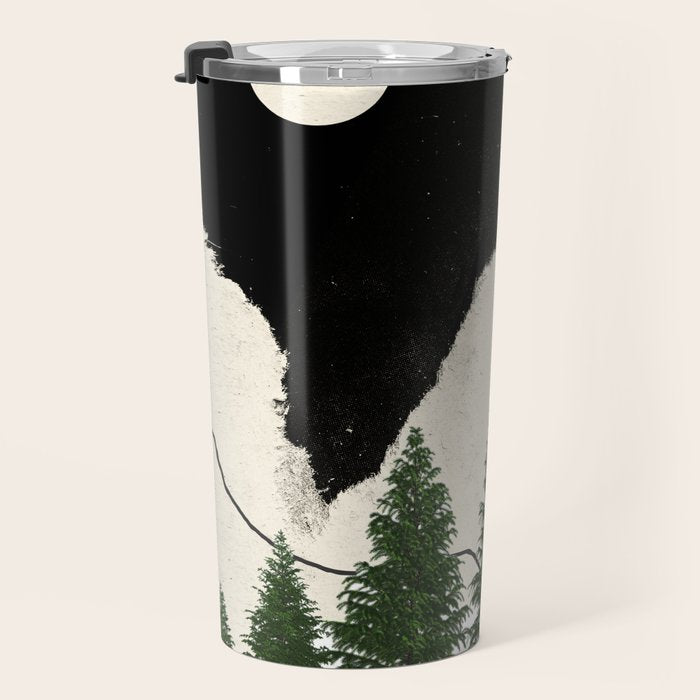 minimal collage/ Forest Travel Mug Gallery Image 3