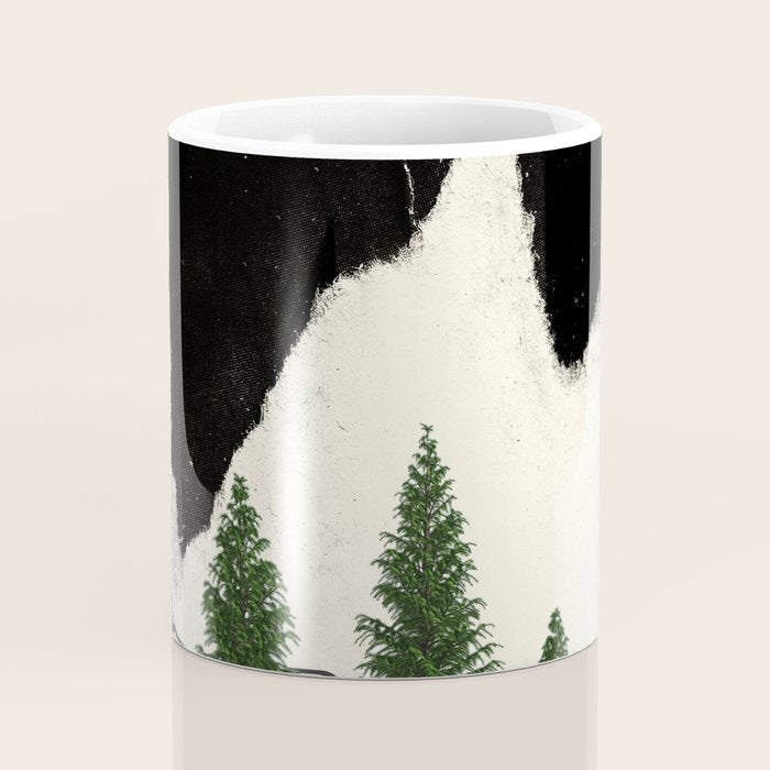 minimal collage/ Forest Coffee Mug Gallery Image 4