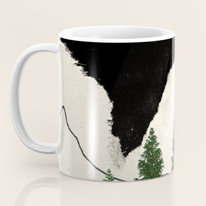 minimal collage/ Forest Coffee Mug Gallery Image 3