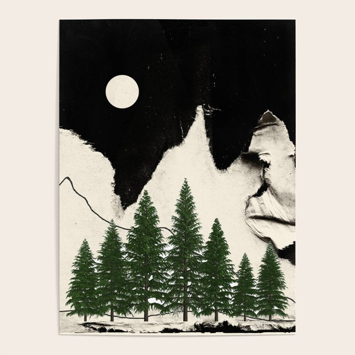minimal collage/ Forest Poster Gallery Image 1