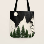 minimal collage/ Forest Tote Bag Gallery Image 1