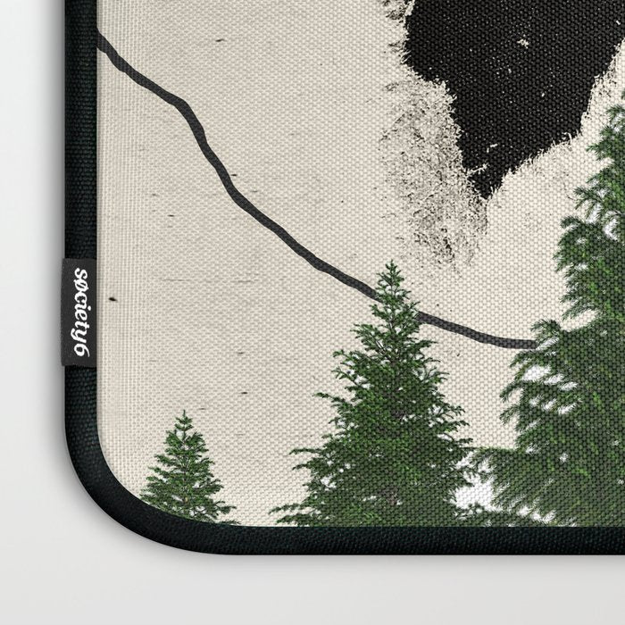 minimal collage/ Forest Laptop Sleeve Gallery Image 3