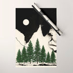 minimal collage/ Forest Wrapping Paper Gallery Image 1