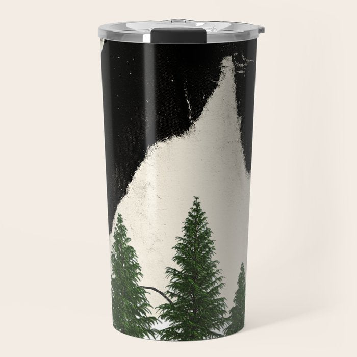 minimal collage/ Forest Travel Mug Gallery Image 1