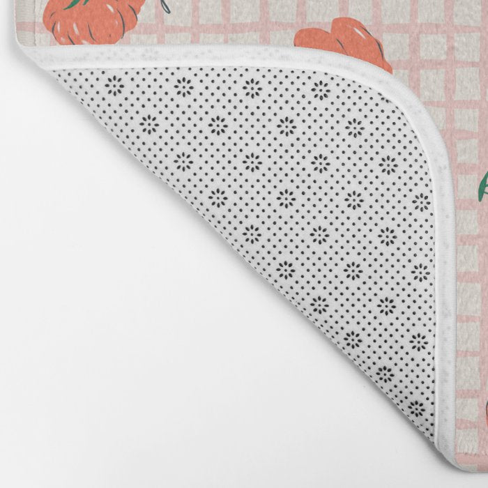 Italian Tomatoes on Gingham Bath Mat Gallery Image 2