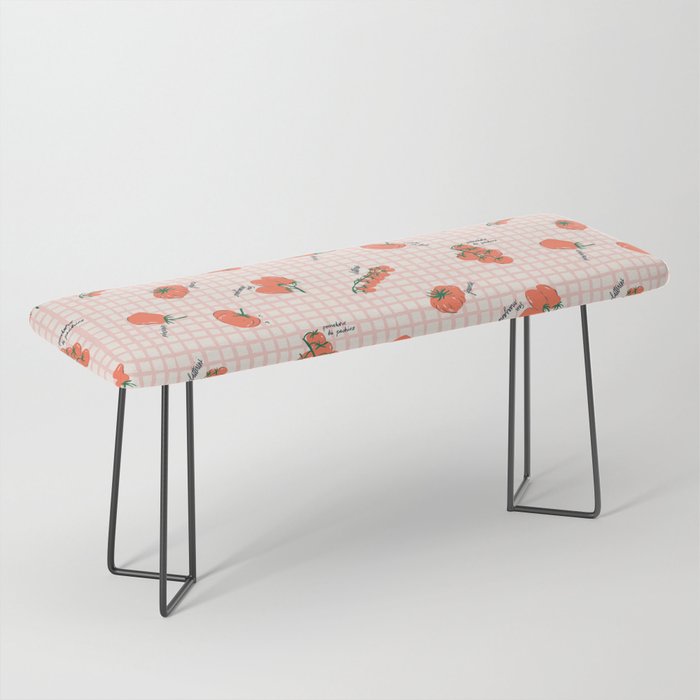 Italian Tomatoes on Gingham Bench Gallery Image 1