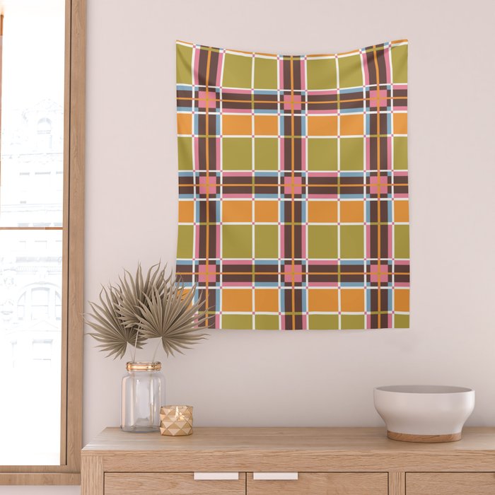 Bold Lines and Blocks Wall Tapestry Gallery Image 2