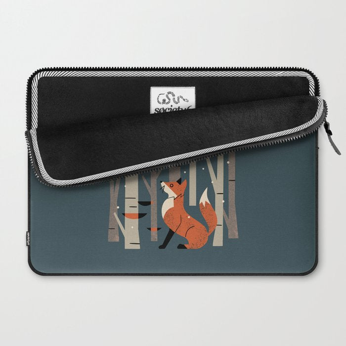 Winter Forest Fox Laptop Sleeve Gallery Image 2