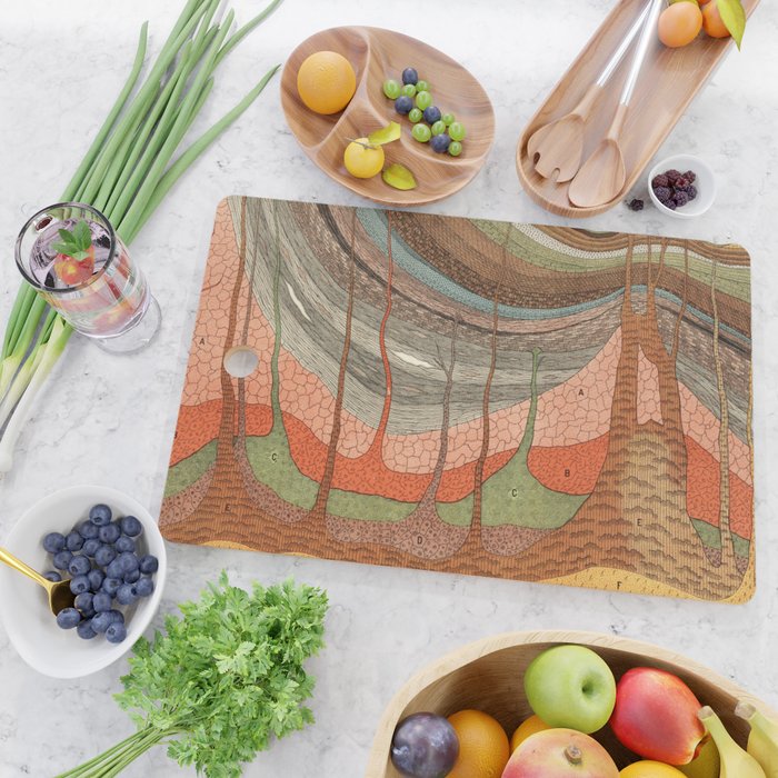 Geology Chart Cutting Board Gallery Image 2