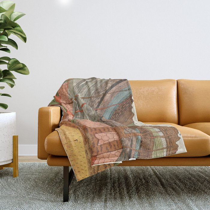 Geology Chart Throw Blanket Gallery Image 1
