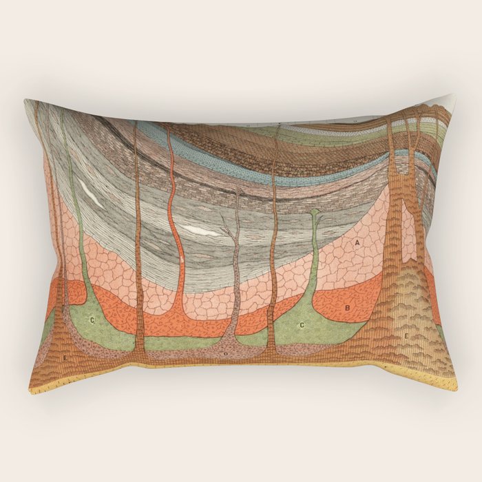 Geology Chart Rectangular Pillow Gallery Image 1