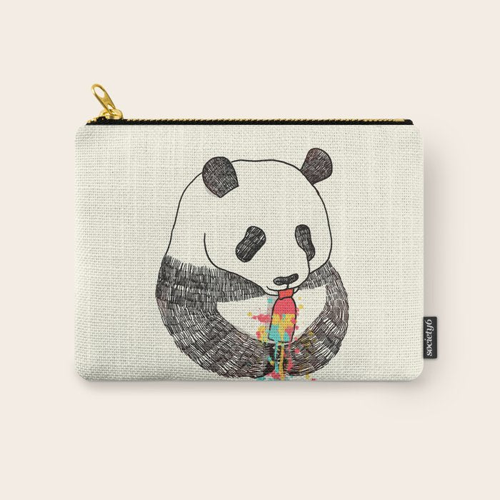 Panda Loves Ice Cream Carry All Pouch Gallery Image 1