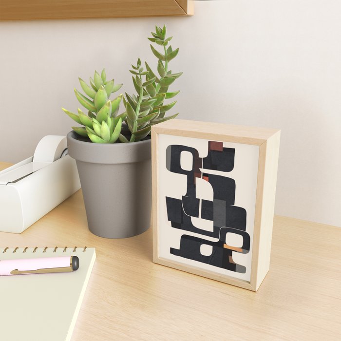 Modern Abstract Shapes 103 Mini Art Print Gallery Image 2