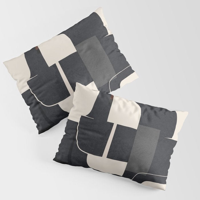 Modern Abstract Shapes 103 Pillow Sham Gallery Image 3