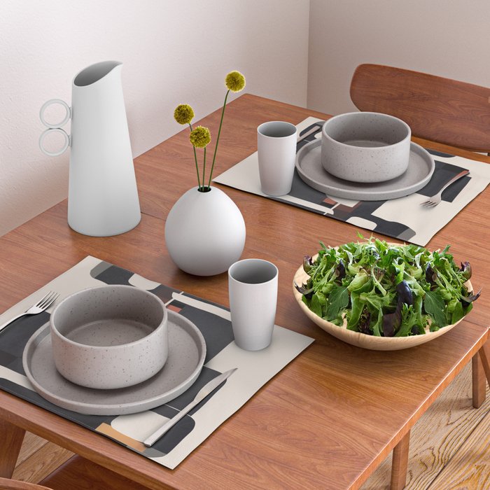 Modern Abstract Shapes 103 Placemat Gallery Image 2