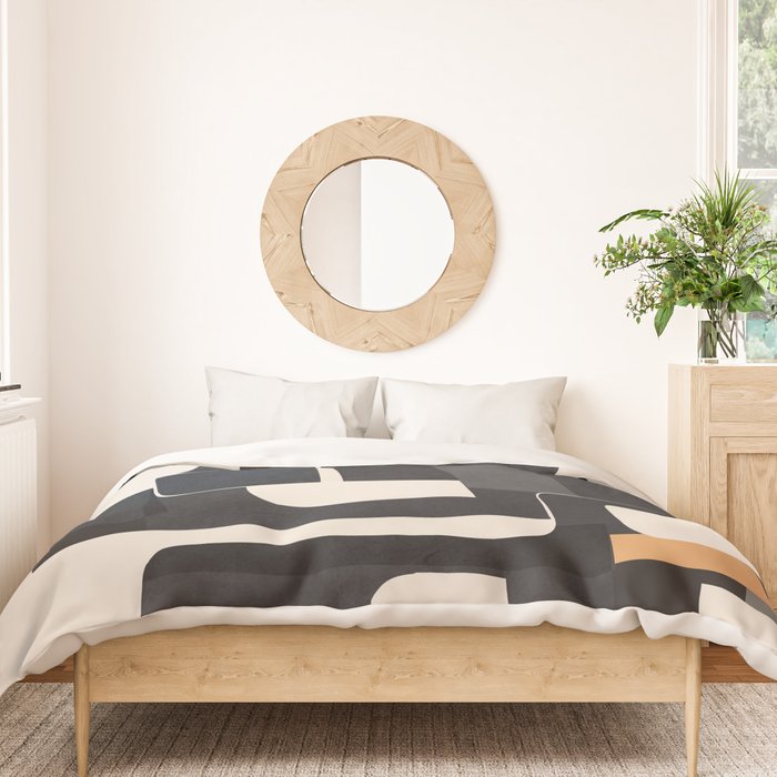 Modern Abstract Shapes 103 Duvet Cover Gallery Image 3
