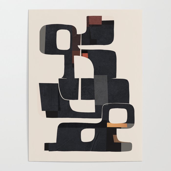 Modern Abstract Shapes 103 Poster Gallery Image 4