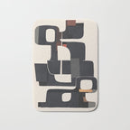 Modern Abstract Shapes 103 Bath Mat Gallery Image 1