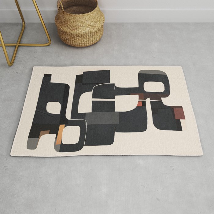 Modern Abstract Shapes 103 Rug Gallery Image 1