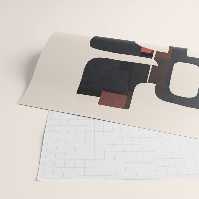 Modern Abstract Shapes 103 Wrapping Paper Gallery Image 2