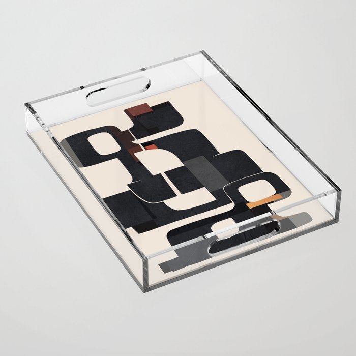 Modern Abstract Shapes 103 Acrylic Tray Gallery Image 1