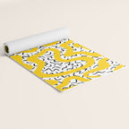 Wavy retro psychedelic pattern Yoga Mat Gallery Image 2