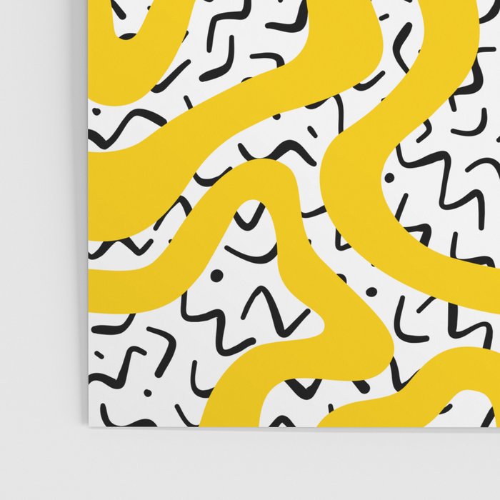 Wavy retro psychedelic pattern Poster Gallery Image 3